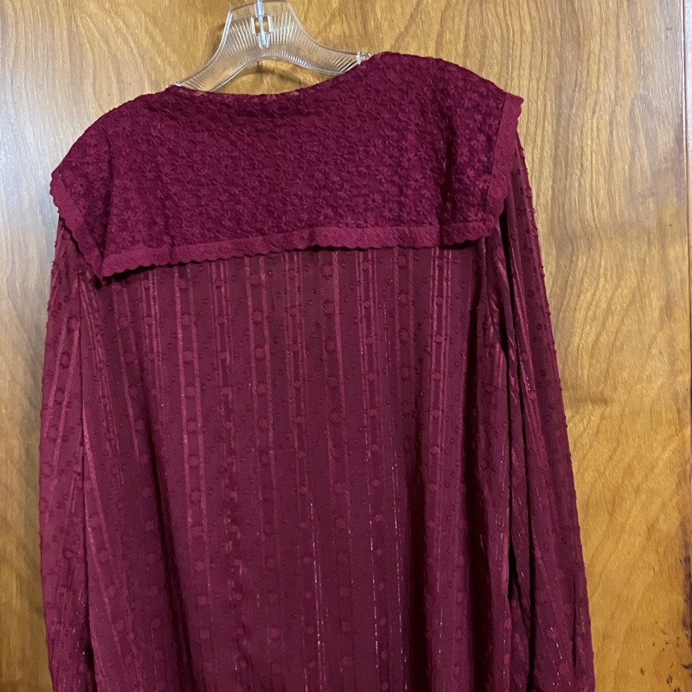Alice Blue Deep burgundy blouse - Picture 8 of 12